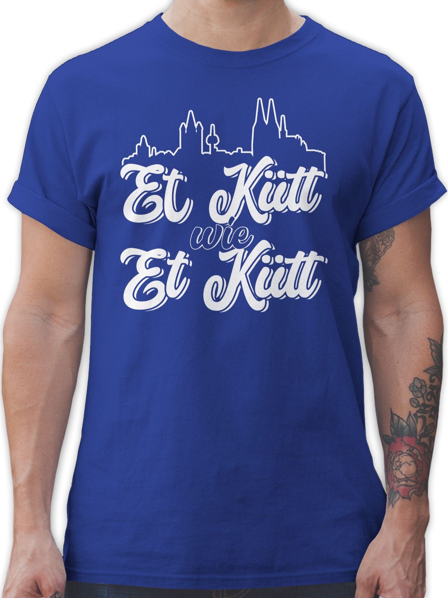 Shirtracer T-Shirt Et Kütt Wie Et Kütt Karneval Outfit 03 Royalblau