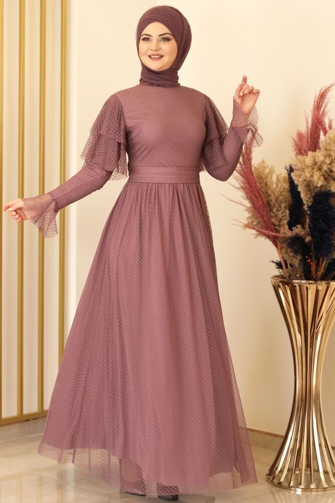 Modavitrini Tüllkleid Abendkleid aus gepunktetem Tüll günstig online kaufen