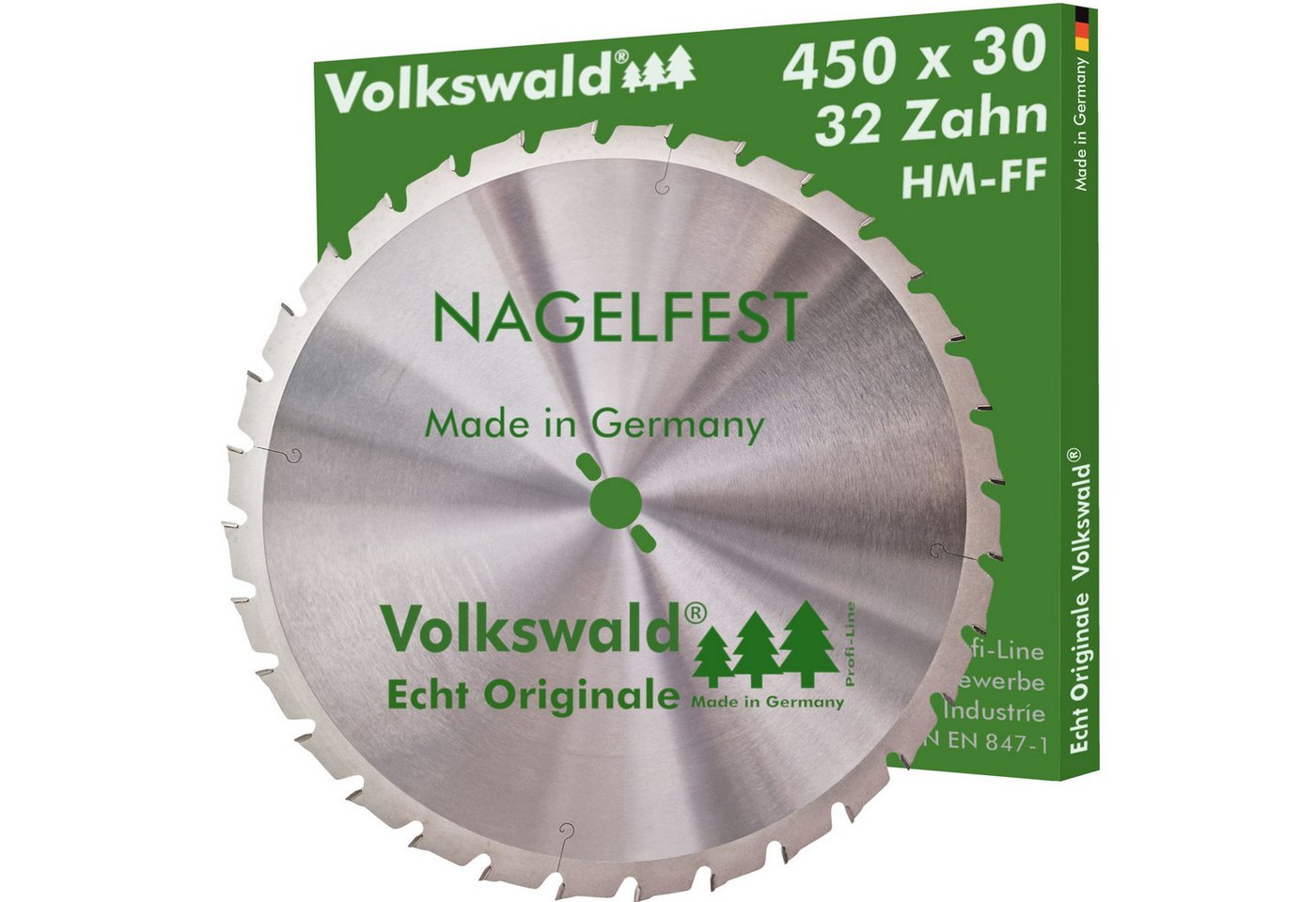 Thumbnail - Volkswald Sägeblatt HM-Sägeblatt FF 450 x 30mm Z= 32 Nagelfest Schalholz-tafel