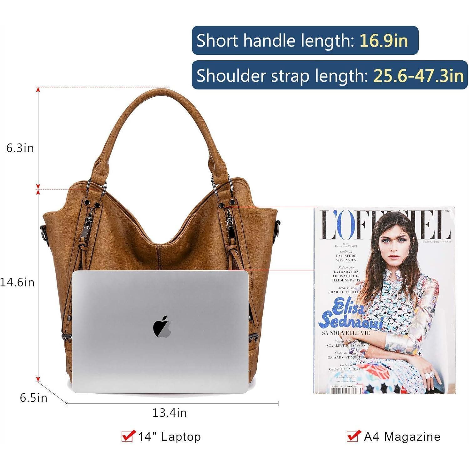 LuxusKollektion Handtasche Damen Handtasche Set Kunstleder Shopper Schultertasche Hobo Geldbörse – Bild 2 von 5