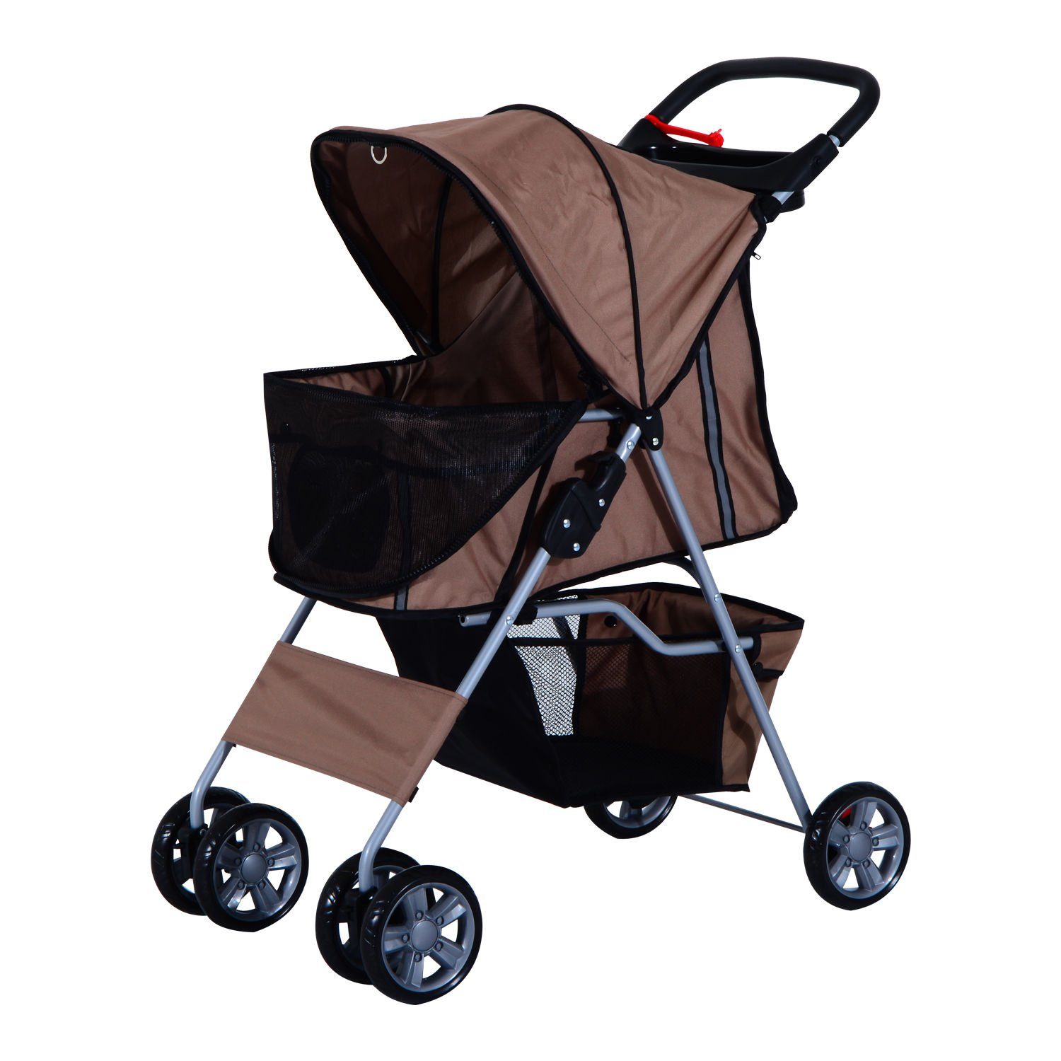 PawHut Hundebuggy Haustierbuggy, faltbar, mit Korb, günstig online kaufen