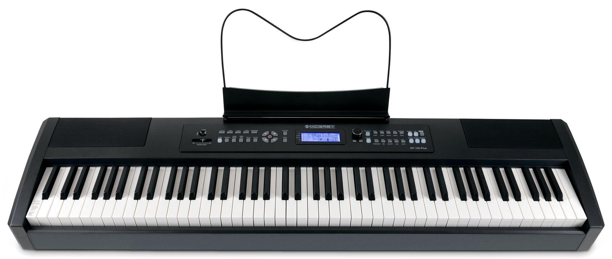 Stage-Piano SP-100 PLUS Stagepiano - 88 gewichtete Tasten mit Hammermechanik