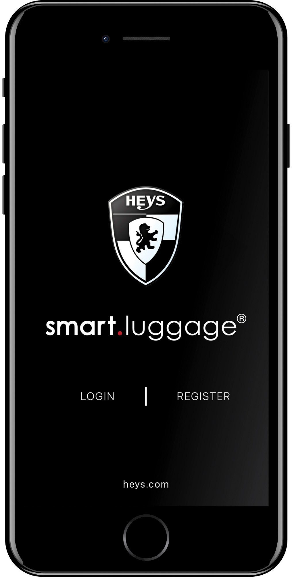 Hartschalen-Trolley Burgundy 4 venetztes Luggage®, vollständig mit 76 Smart Heys cm, Rollen, High-End-Gepäck App-Funktion