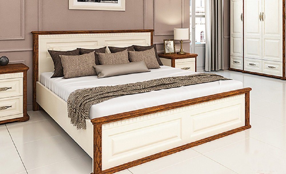 Feldmann-Wohnen Bett MARSEILLE, Doppelbett mit Bettkasten 160 x 200 cm