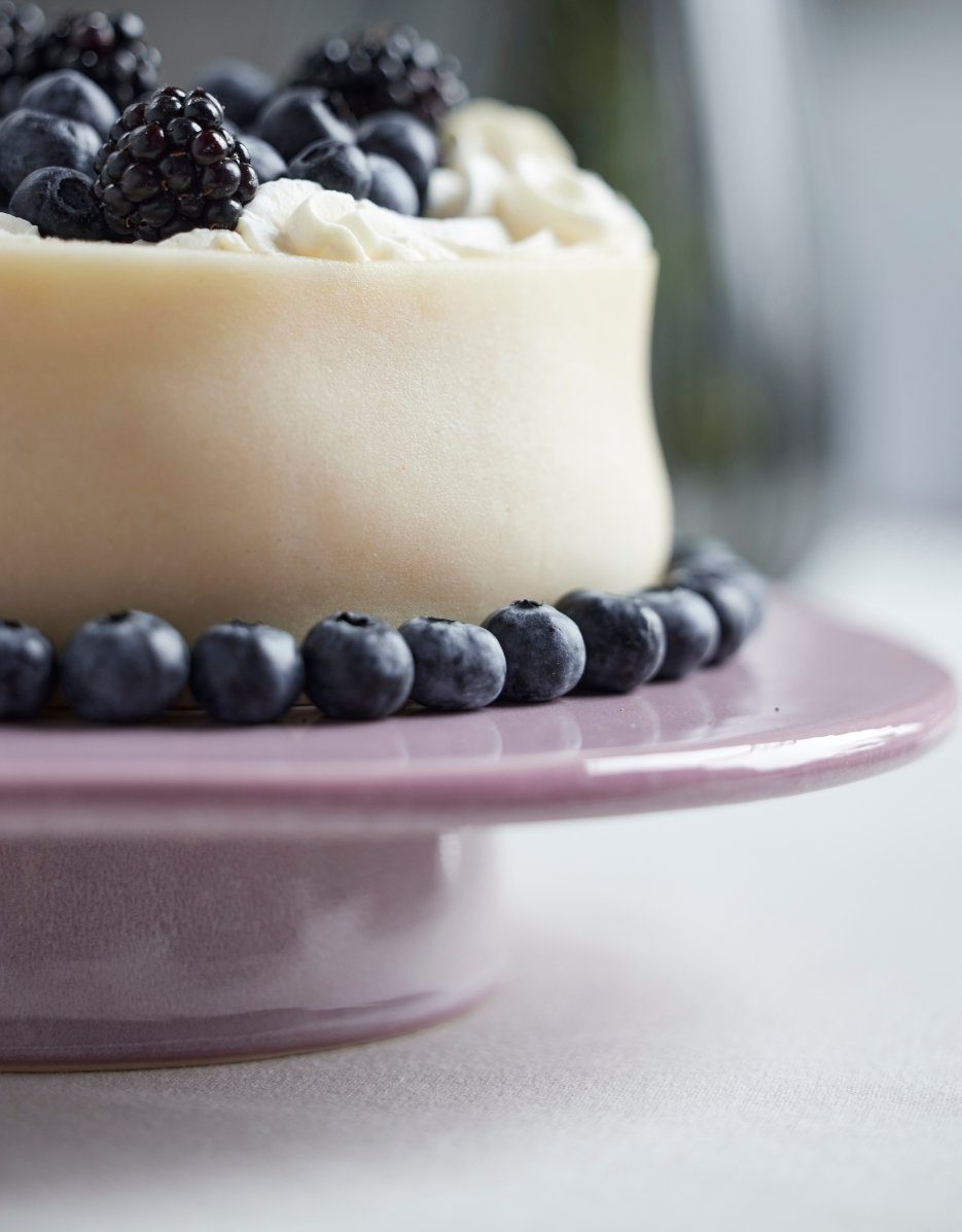 Bitz Tortenplatte Tortenplatte auf Fuß light pink 30 x 5,5 cm, Steinzeug, (Platten), Tortenplatte mit Fuß D30 x H5,5 cm Hellrosa