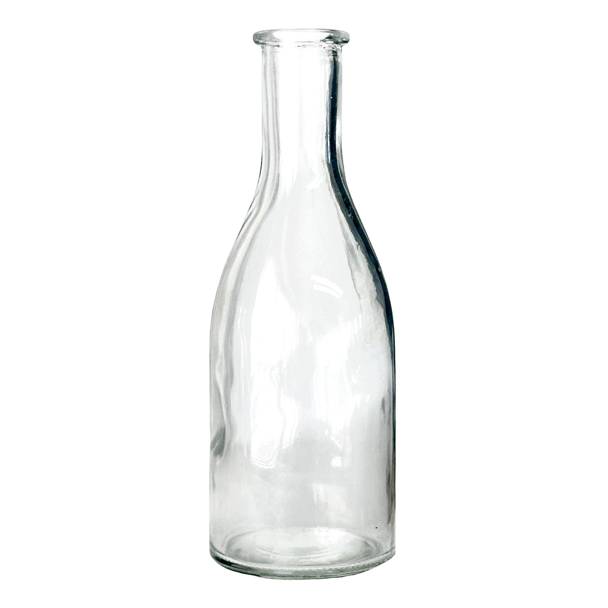Sandra Rich Dekovase Glasflasche "Bottle groß" – 6,5 x 18,5cm – Dekovase Dekoflasche Klar