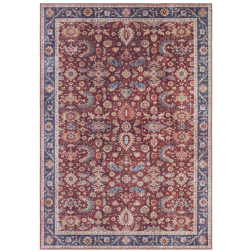 NOURISTAN Teppich Vintage Teppich Vivana Bordeaux Rot, rechteckig, Höhe: 5 mm