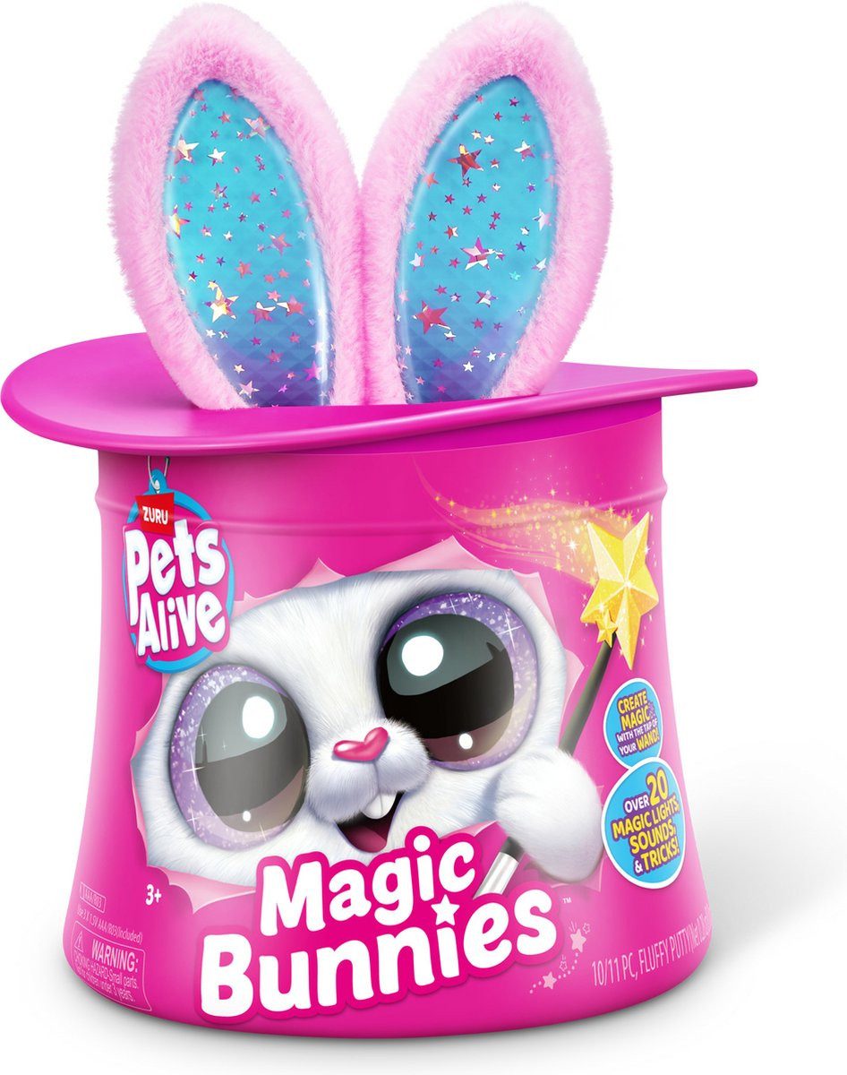 ZURU Zauberkasten Pets Alive Zauberhut Magic Bunnies in Pink - Bunny Hase