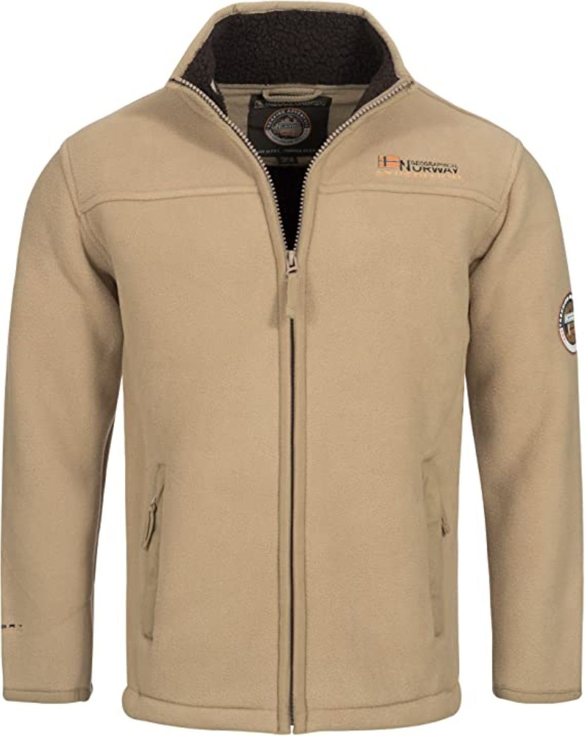 Geographical Norway Fleecejacke Herren Outdoor Jacke brusine (1-St) Mit Stehragen
