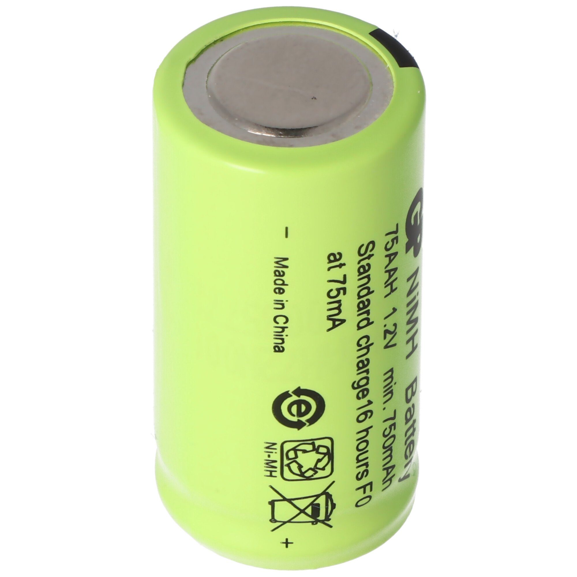 GP Batteries Akku 2/3AA NiMH-Akku ohne Lötfahne, ca. 14x29mm Akku 750 mAh (1,2 V)