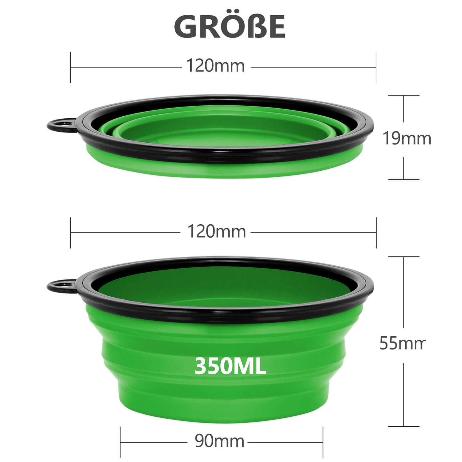 VERCO Reisenapf 350ml in Grün, Faltbar