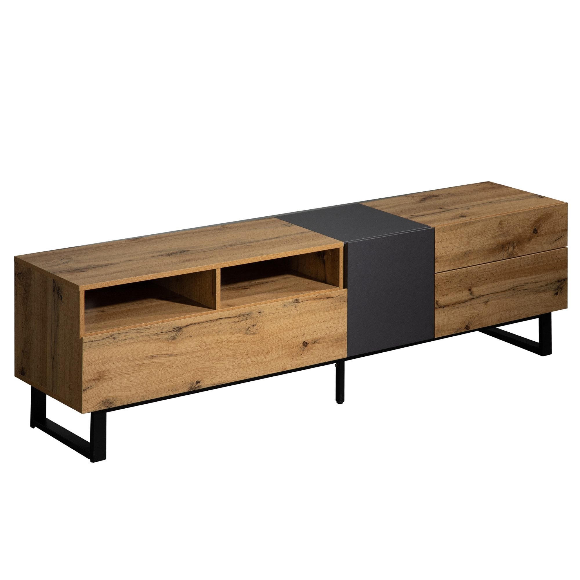 PXloue Lowboard Landhaus Altholzoptik TV schrank, günstig online kaufen