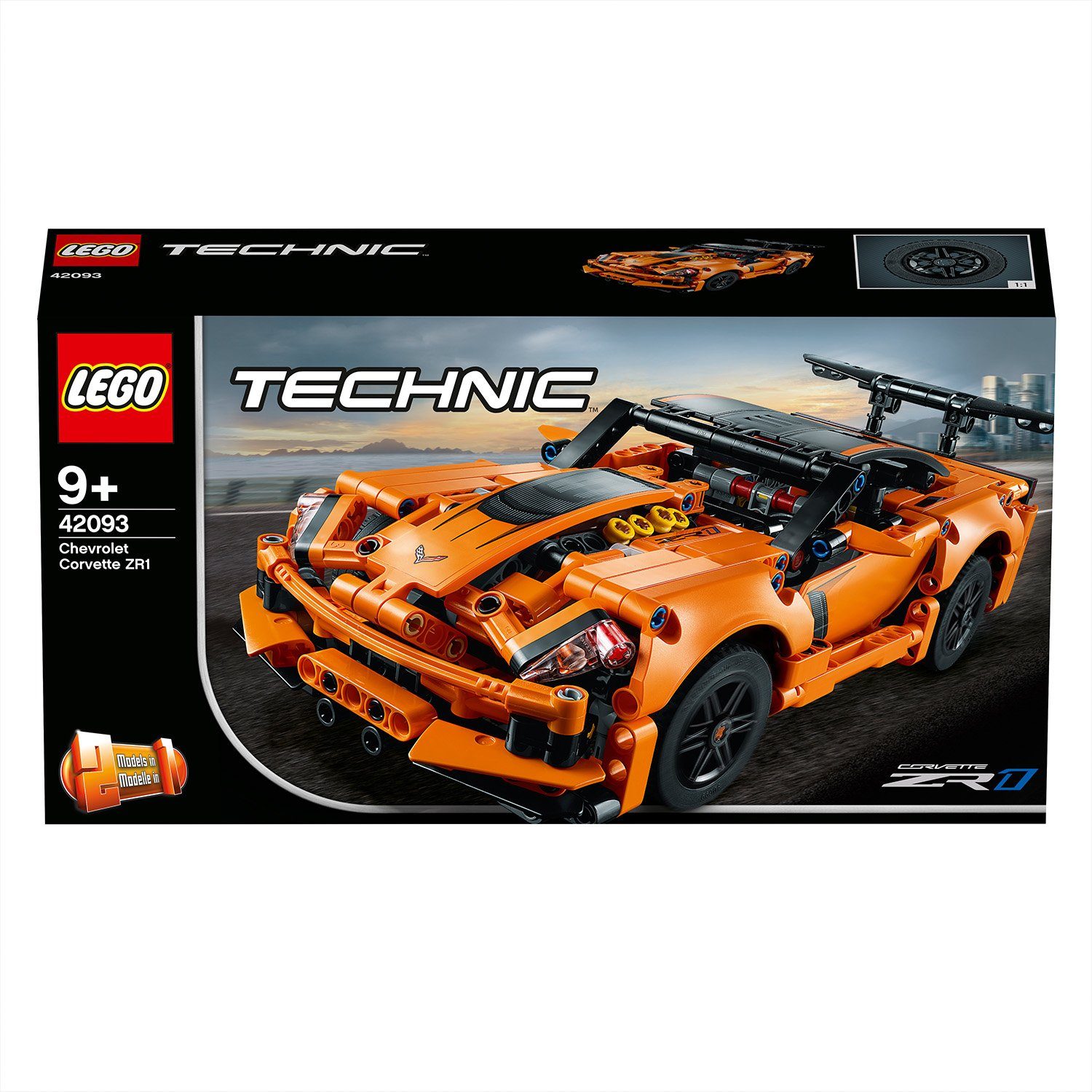 LEGO® Konstruktionsspielsteine LEGO® Technic™ - Chevrolet Corvette ZR1, (Set, 579 St)