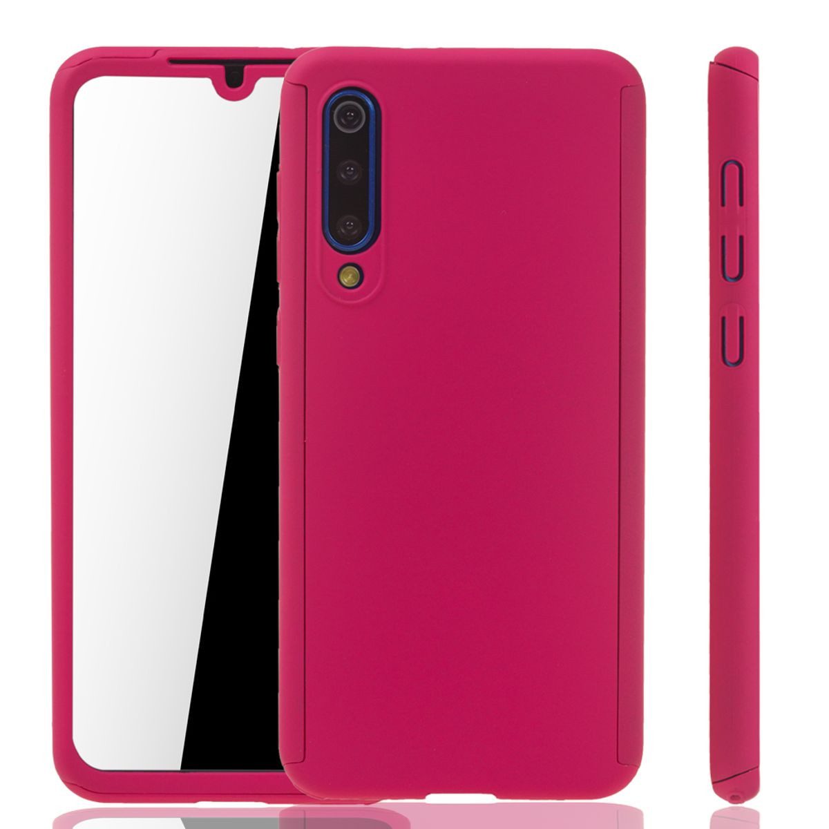 König Design Handyhülle Xiaomi Mi 9 SE, Xiaomi Mi 9 SE Handyhülle 360 Grad Schutz Full Cover Rosa