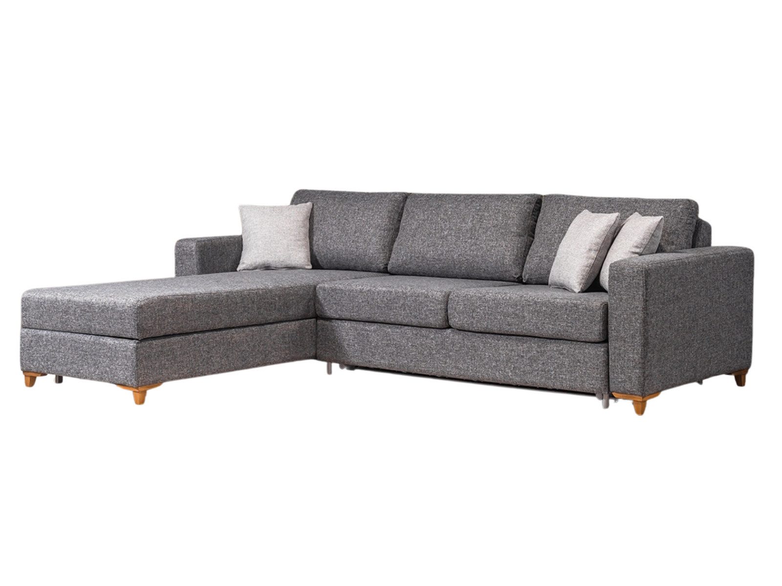 Villa Möbel Ecksofa Lora Relax, 1 Teile, mit Bettfunktion durch ausziehbare Sitzfläche