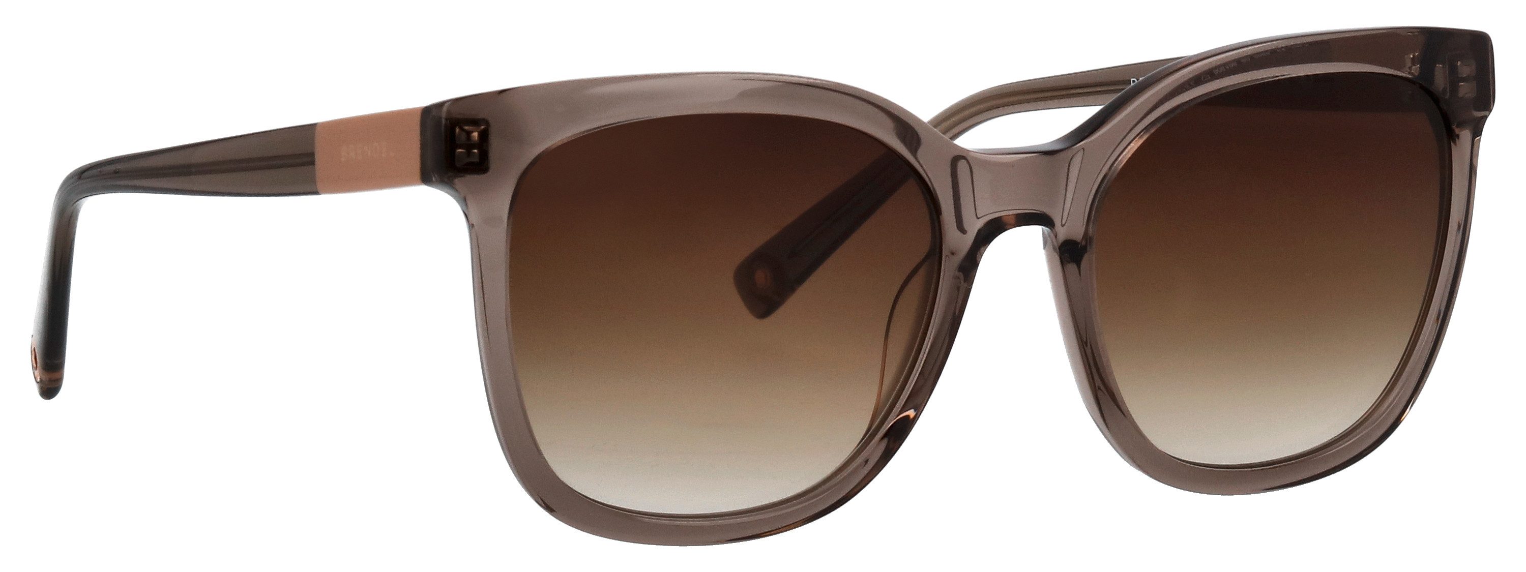 BRENDEL eyewear Sonnenbrille (1-St) Schmetterlingsform, Vollrand, Verlaufstönung, taupefarbener Rahmen