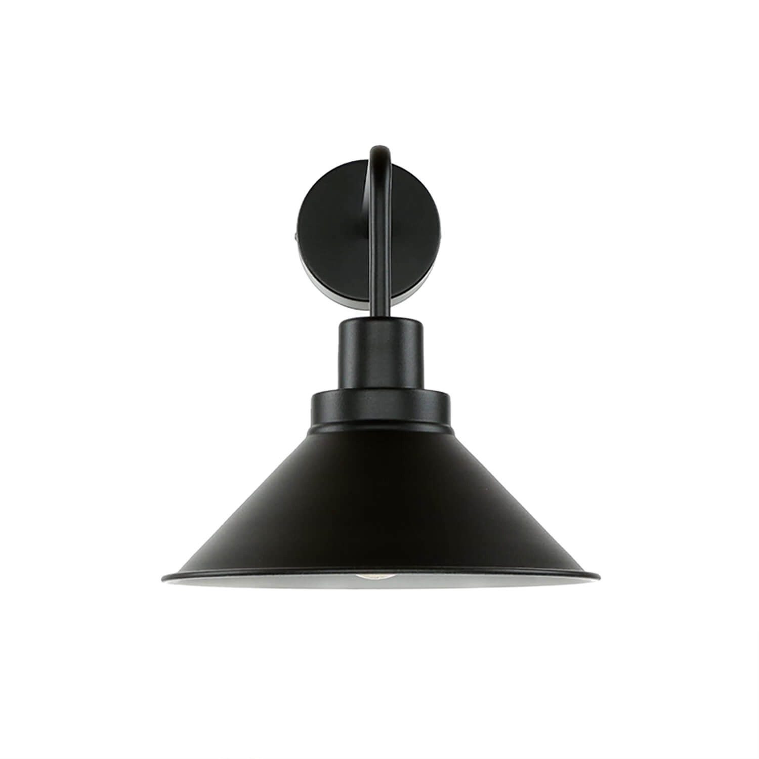 Licht-Erlebnisse Wandleuchte COLLIN, ohne Leuchtmittel, Wandlampe Schwarz Metall E27 Vintage Industrial Wohnzimmer