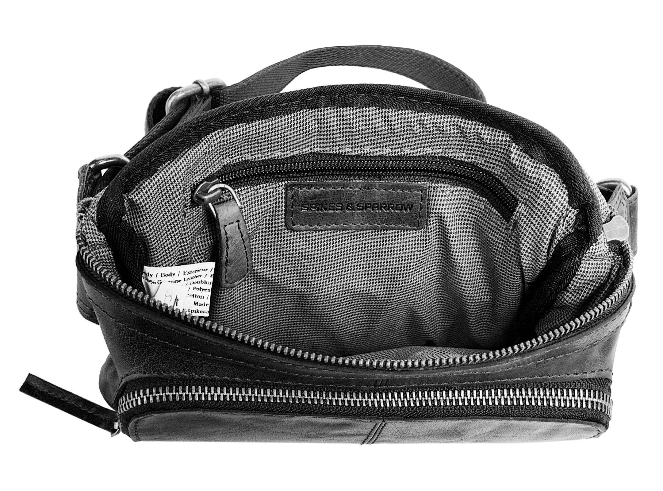 Spikes & Sparrow Gürteltasche, echt Leder
