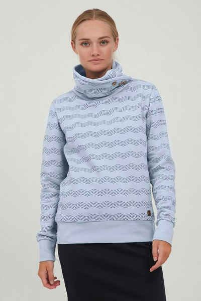 OXMO Sweatshirt OXVernita Toller Sweater mit hohem Kragen