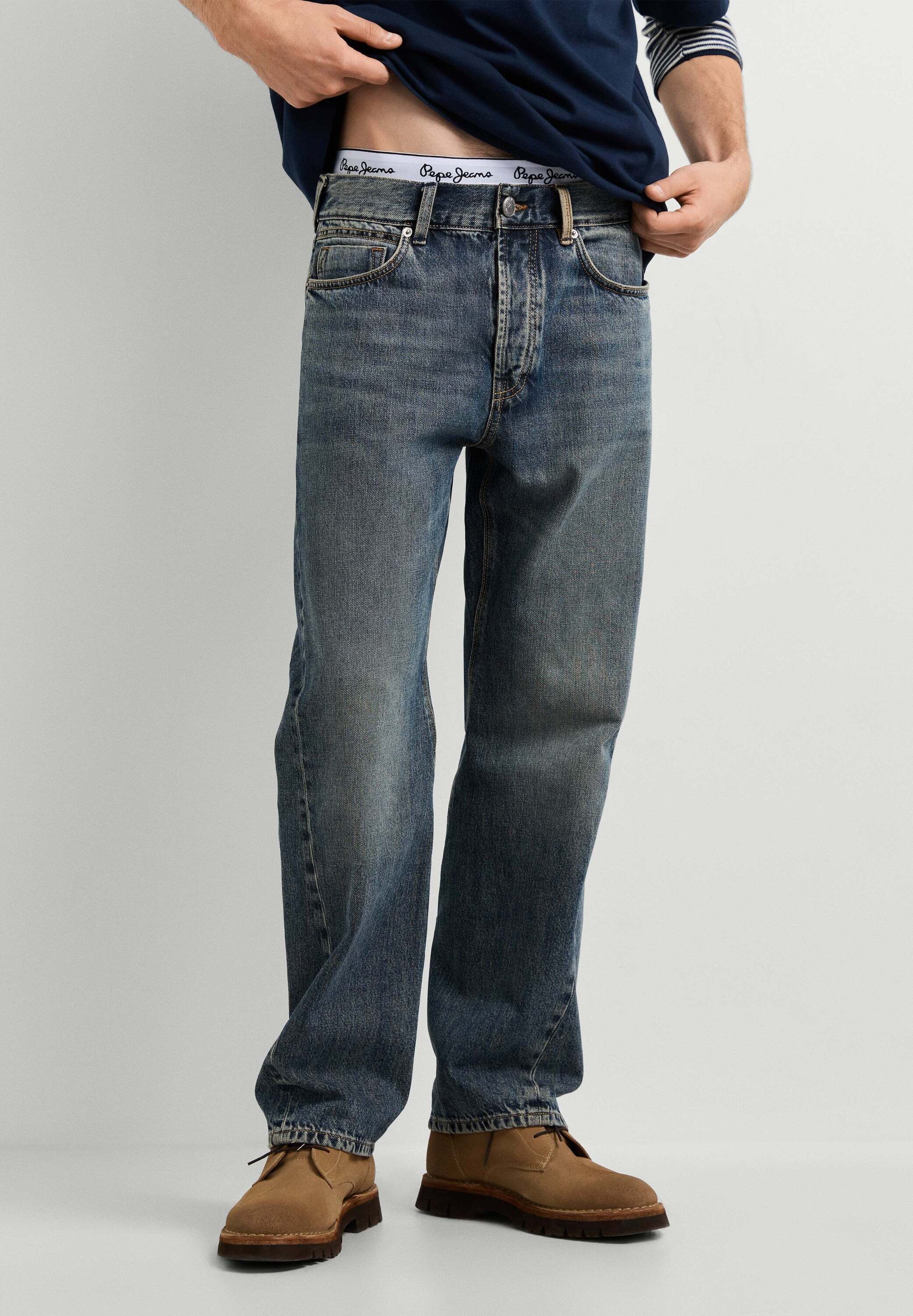 Pepe Jeans Relax-fit-Jeans relaxed fit jeans RELAXED STRAIGHT BEXLEY BROWN INDIGO