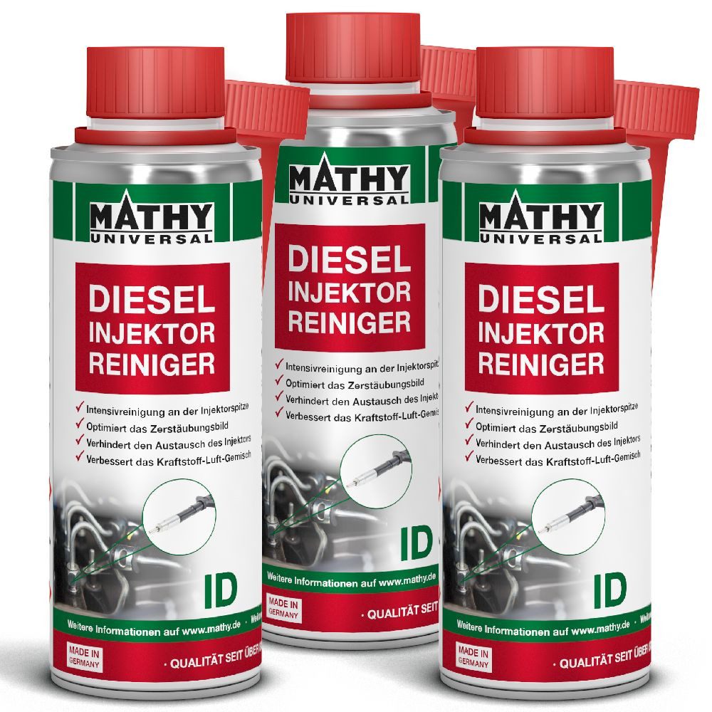 MATHY Diesel-Additiv MATHY-ID Injektor-Reiniger Diesel 3 x 200 ml, 0,6 l, (3-St) Reinigt Einspritzdüsen