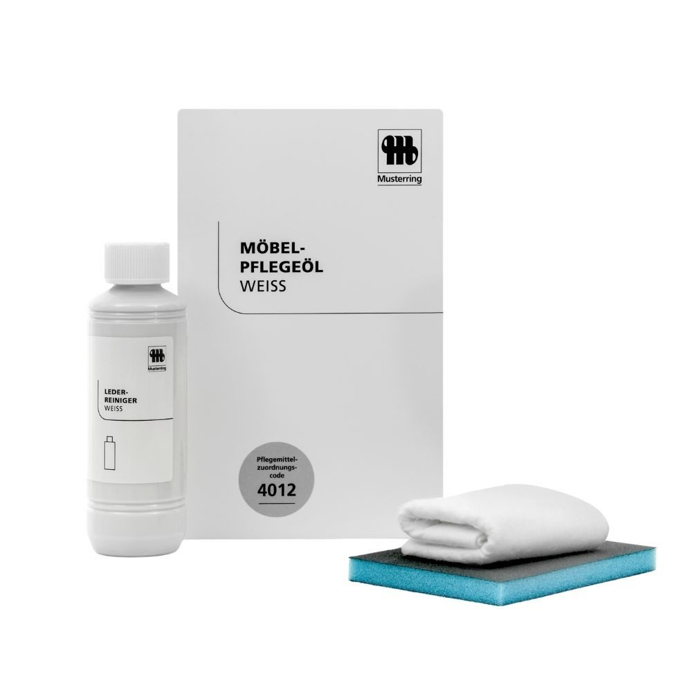 Musterring 4012 Pflegeöl weiß Möbelpflegeöl-Set (3-tlg), für geölte Hölzer, bianco und white wash