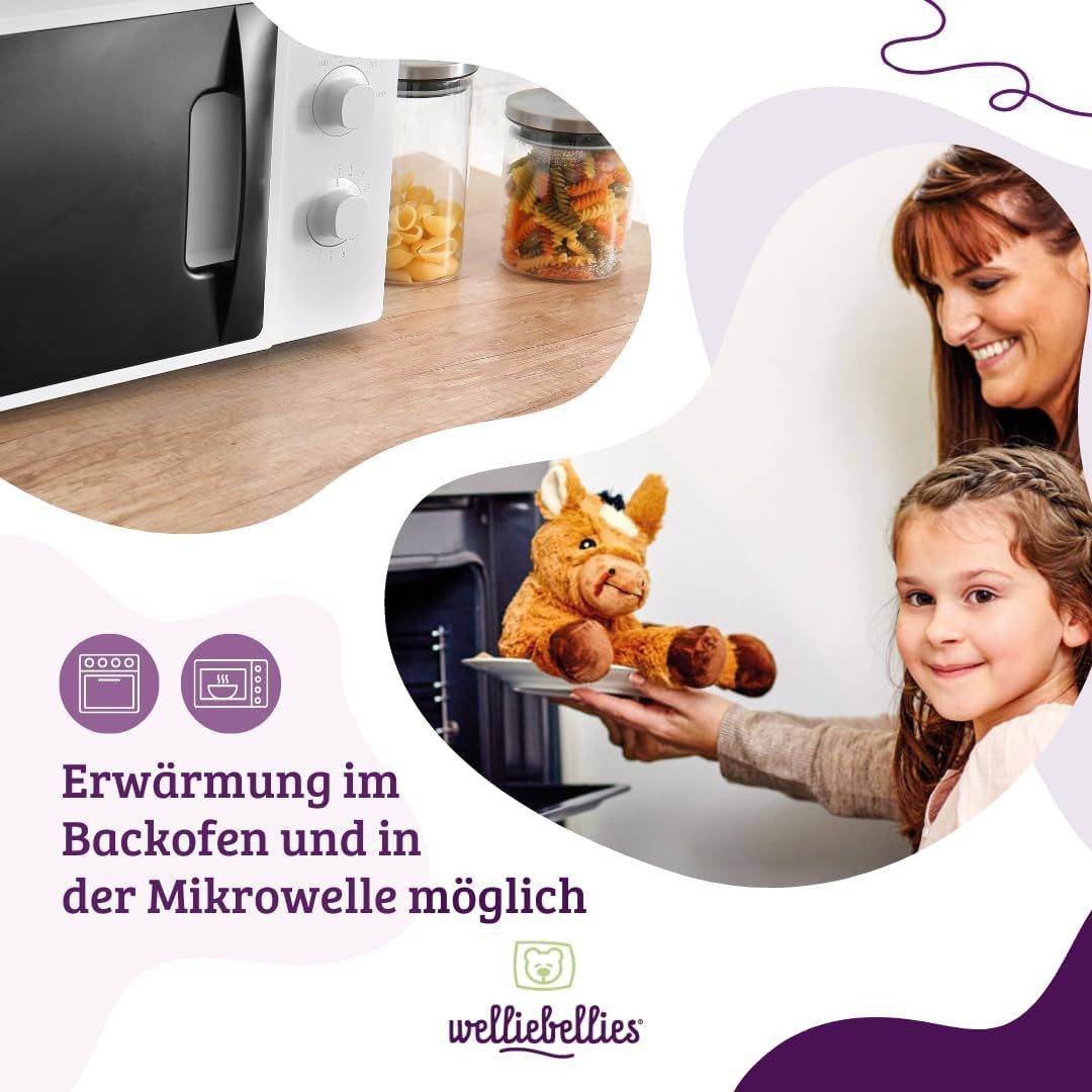 Welliebellies Wärmekissen welliebellies® Wärmetier Einhorn - Kuschelig & wärmend