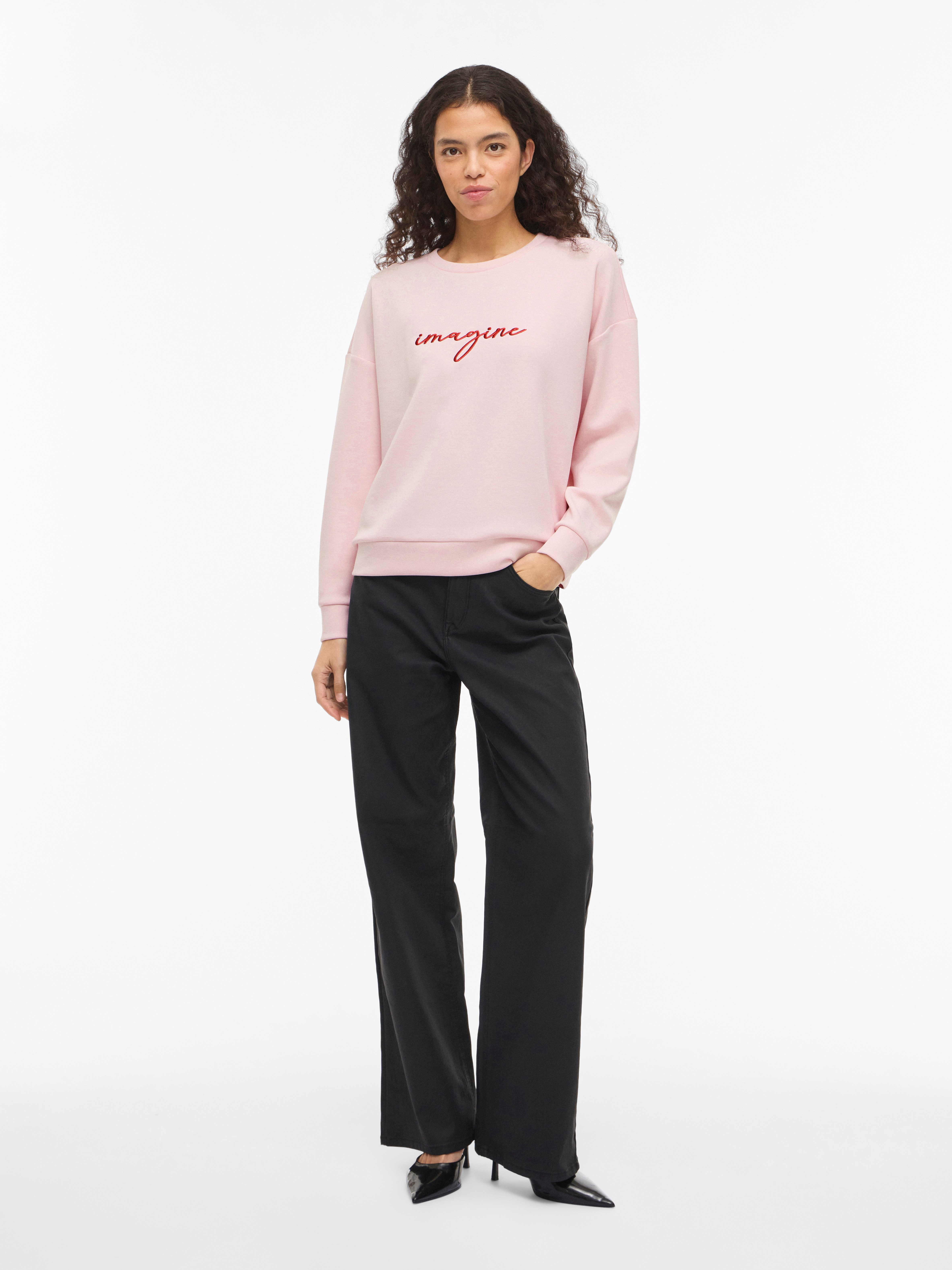 Vila Sweater VISIFFI IMAGINE O-NECK L/S TOP/PB – Bild 5 von 5