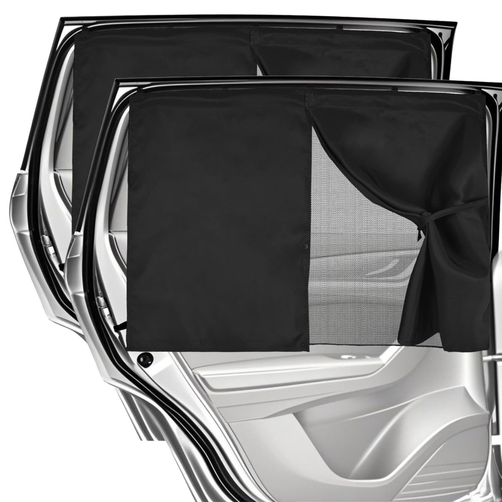 Coonoor Autosonnenschutz 2pc Auto-Seitenfenster-Sonnenschutz, doppellagiger günstig online kaufen