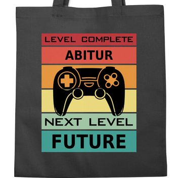 Shirtracer Umhängetasche Level Complete Abitur Next Level Future - Abi Geschenk Abitur Abschlus, Abitur & Abschluss 2024 Geschenk