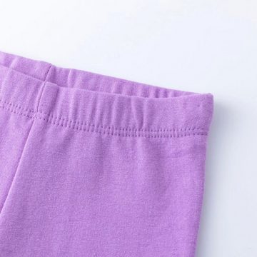 suebidou Leggings Hose für Mädchen lila Stoffhose Basic