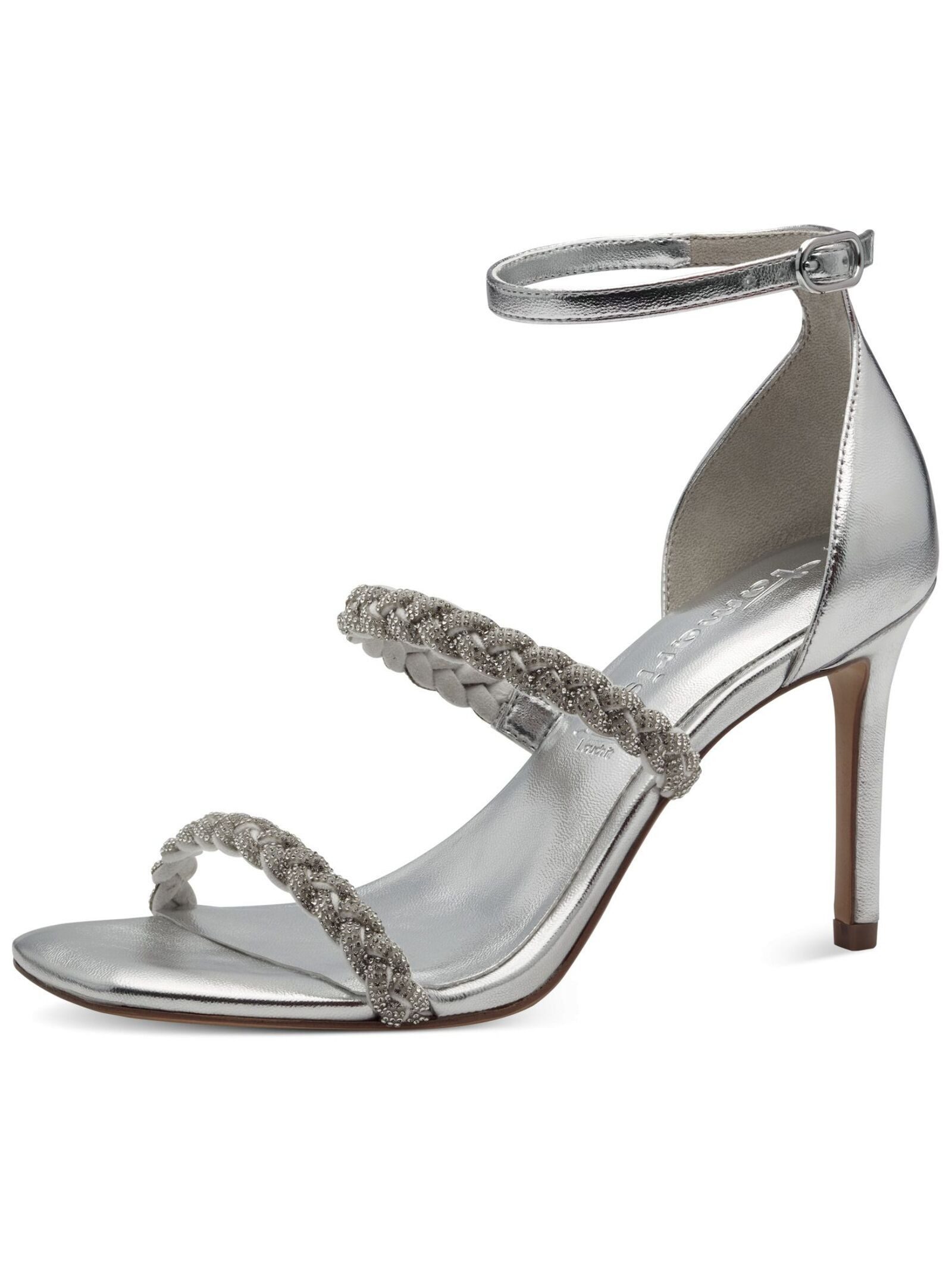 Tamaris Sandalen Lederimitat/Textil High-Heel-Sandalette günstig online kaufen
