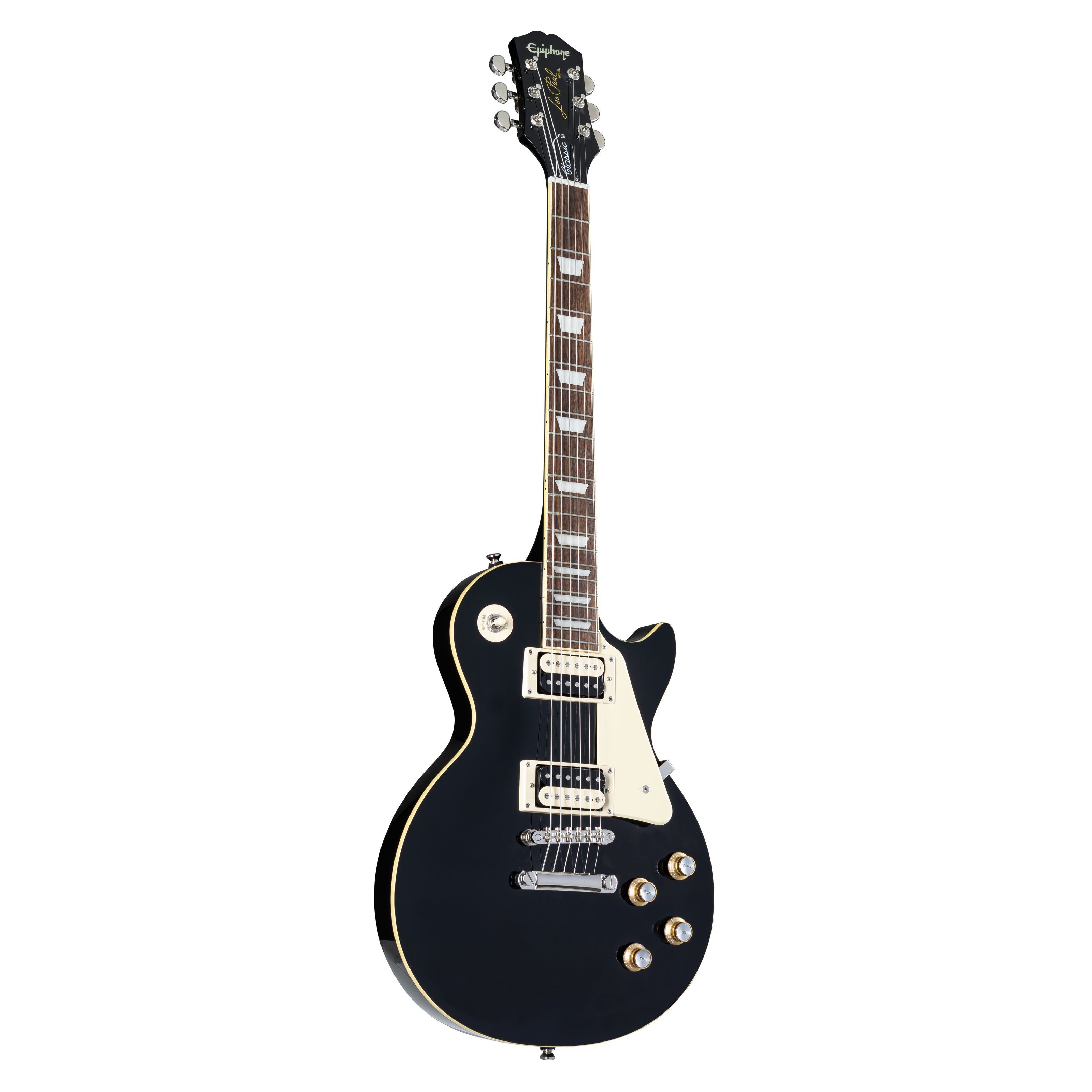 Epiphone E-Gitarre, Электрогитары, Single Cut Modelle, Les Paul Classic Ebony - Single Cut E-Gitarre