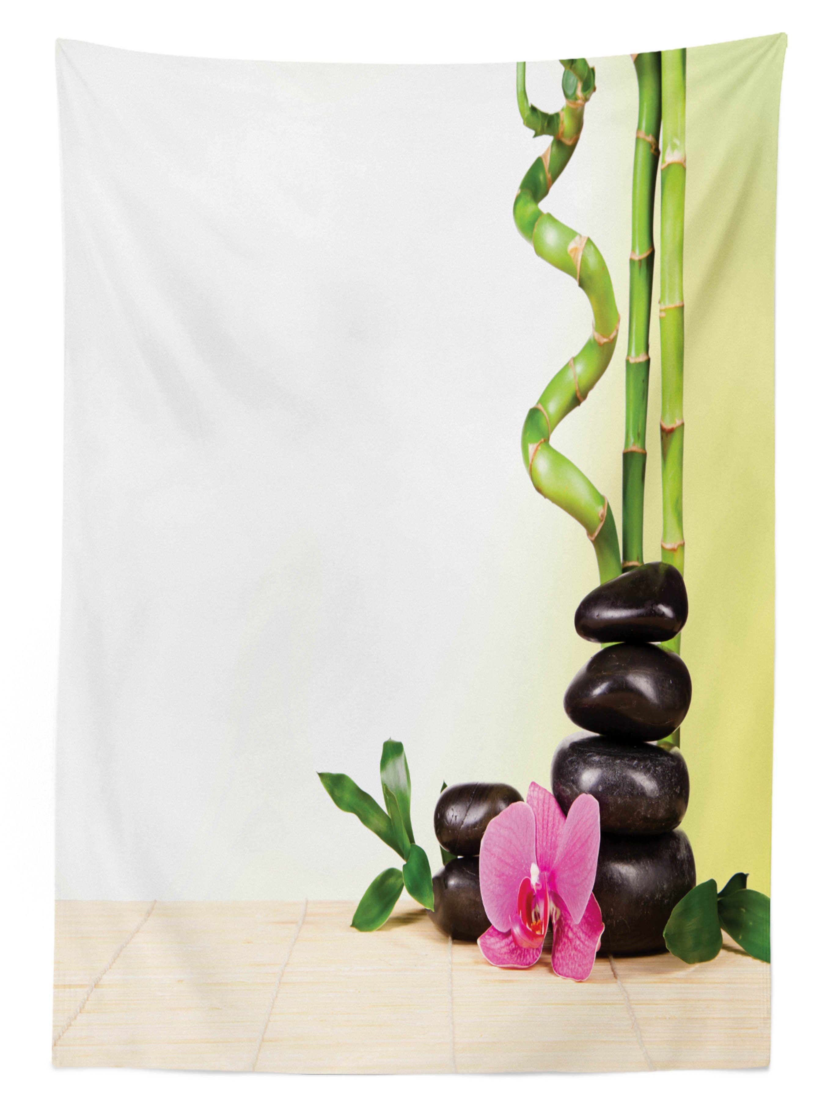 Abakuhaus Tischdecke Klare Außen geeignet Meditation den Farben, Bamboo Waschbar Farbfest Spa Rock Für Bereich