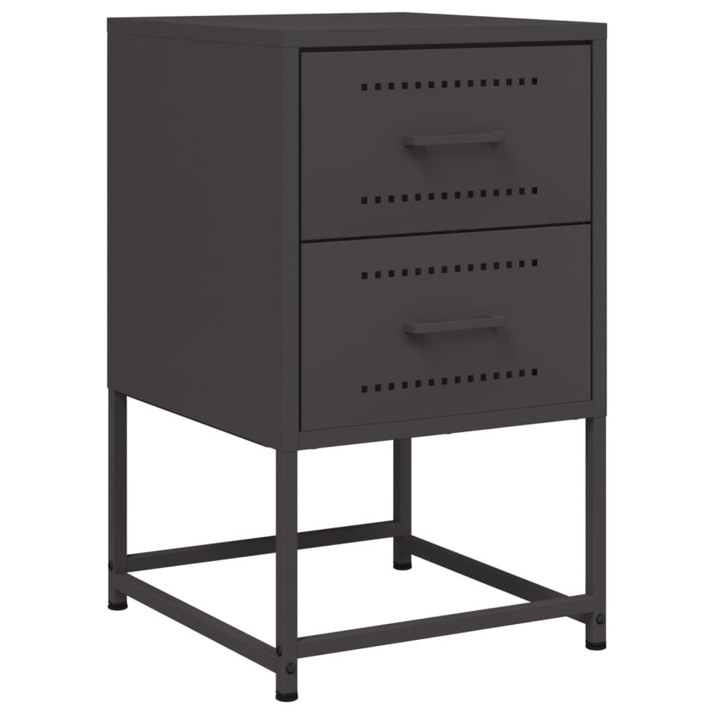 vidaXL Nachttisch Nachttisch Schwarz 36x39x60,5 cm günstig online kaufen