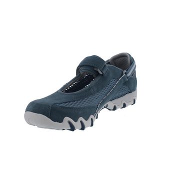 Allrounder by Mephisto Niro Sneaker, Klettverschluss, Jeans, C. Suede 95 / Open Mesh 95 Klettschuh