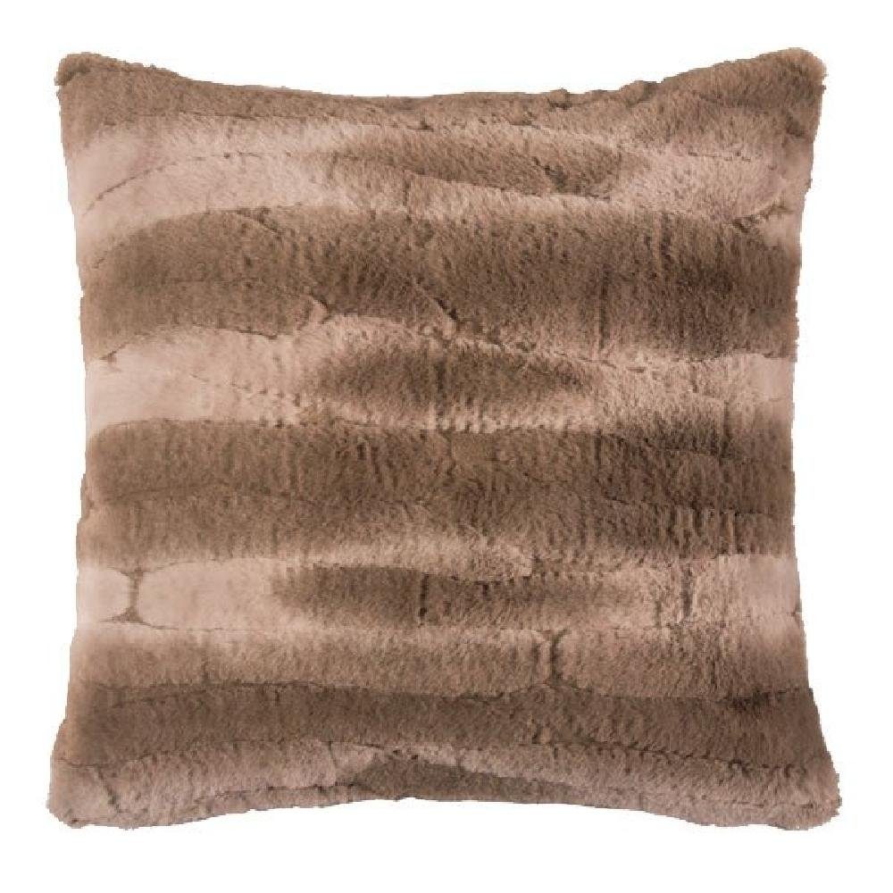 PAD Dekoobjekt Kissenhülle Cozy Kunstpelz Taupe (50x50cm)
