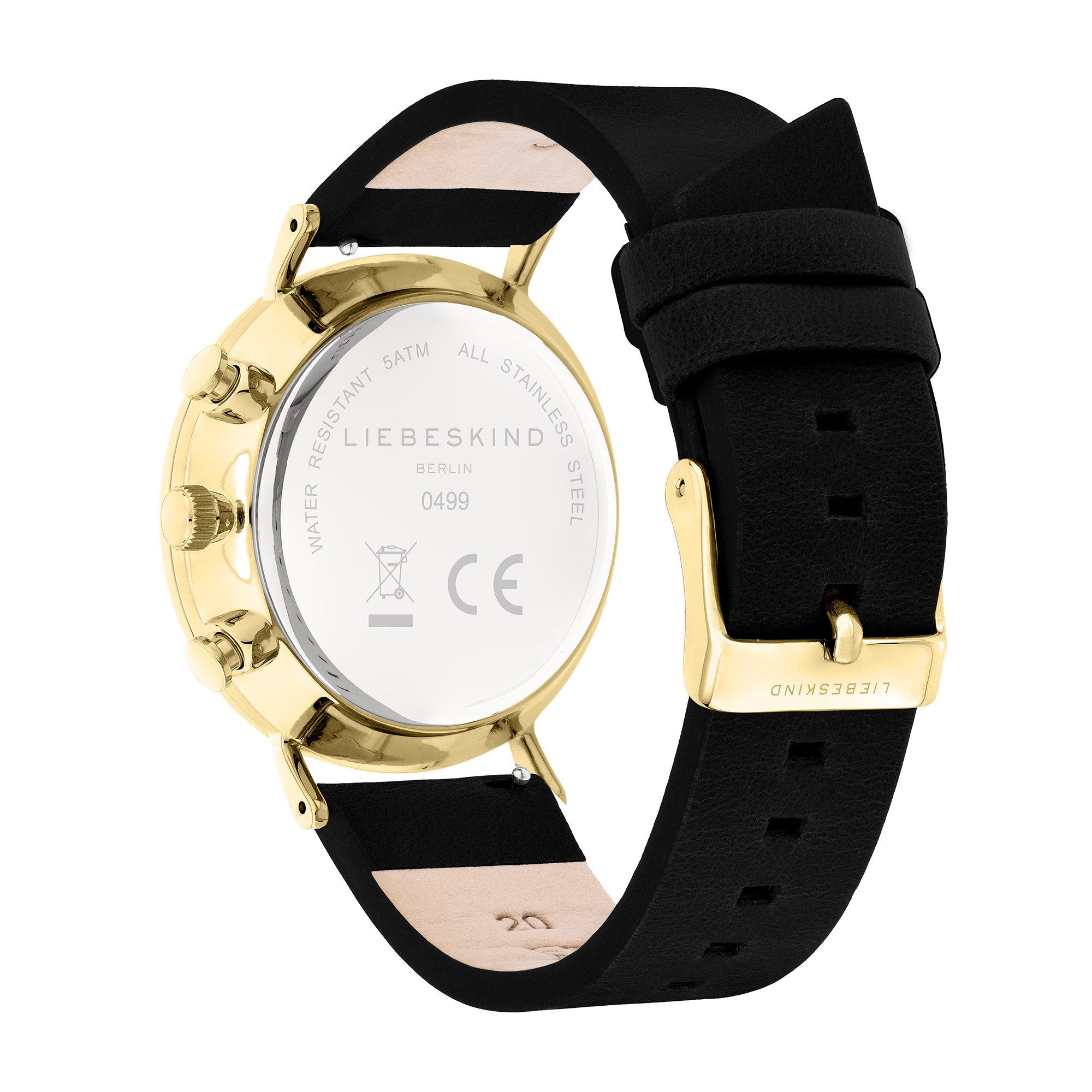 Liebeskind Berlin Quarzuhr Leather Signature Chrono Edelstahl – Bild 5 von 5