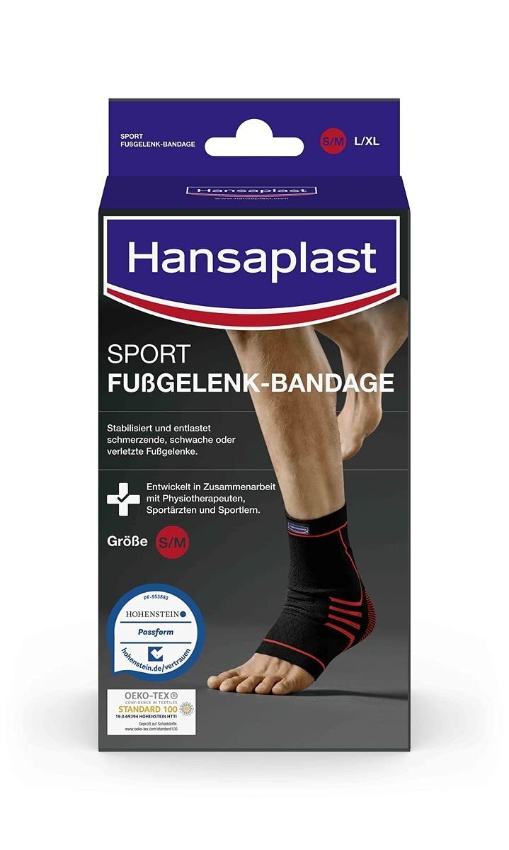 Beiersdorf AG Wundpflaster Hansaplast Fußgelenk-BandageGr. S/M Knöchelumfang: 18,5 - 22,5 cm