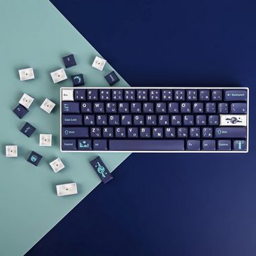 SOLIDEE Ästhetisch ansprechende Optik Gaming-Tastatur (Strapazierfähiges PBT-Material,Dye-Sublimationsbeschriftung,XDA-Profil)