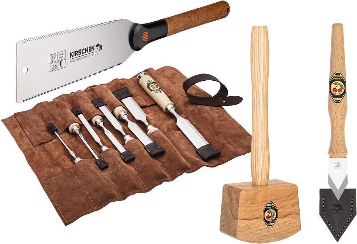 Stechbeitel KIRSCHEN WOODWORKER Essentials Set 3 - Stechbeitelsatz 4-6-10-12-16-20