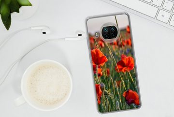 MuchoWow Handyhülle Blumen - Mohnblumen - Natur - Rot, Phone Case, Handyhülle Xiaomi Mi 10T Lite, Silikon, Schutzhülle