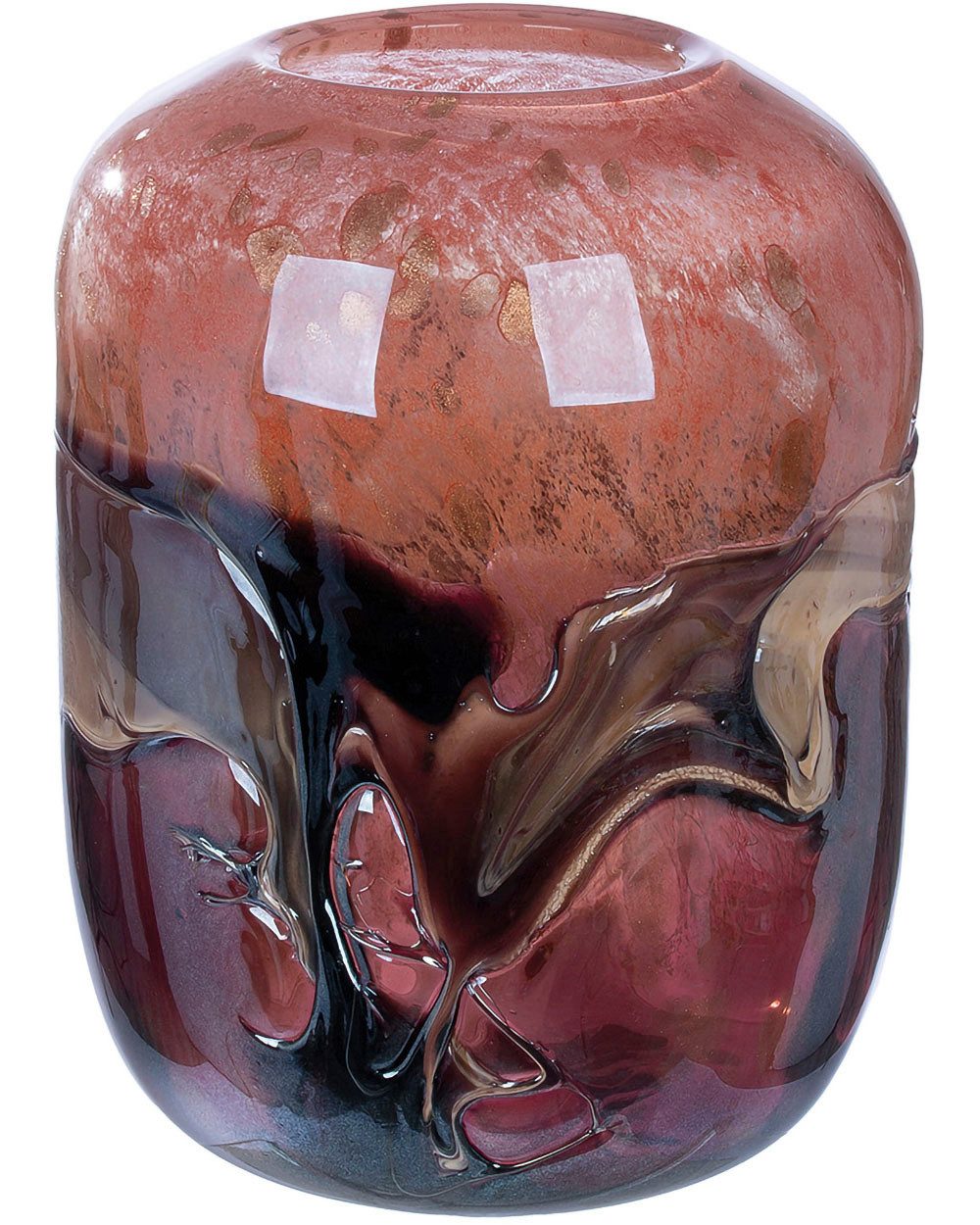Casablanca by Gilde Tischvase Glasart Vase "Apart", Vasenöffnung Ø ca. 9,5 günstig online kaufen