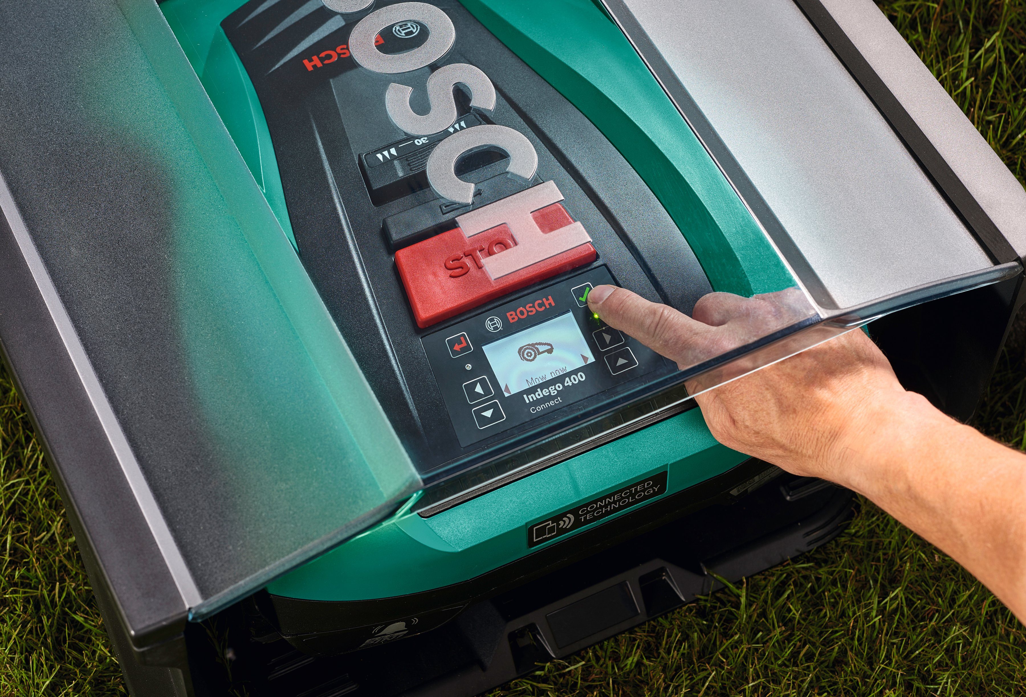 Bosch Home & Garden Mähroboter-Garage Indego, BxTxH: 50x27,5x51 cm, für »Indego 350« und »Indego 400«
