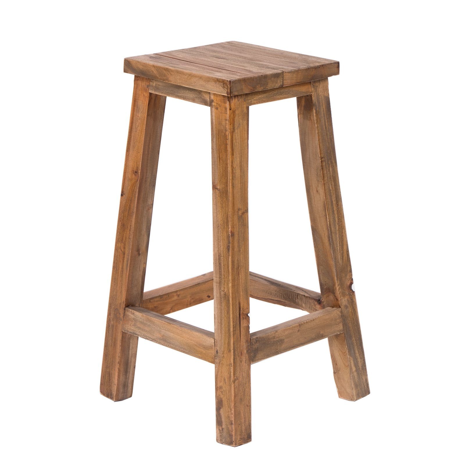 Hocker BARHOCKER "NIPPO", 70x35 cm (HxB), Massivholz, Holz Sitzhocker