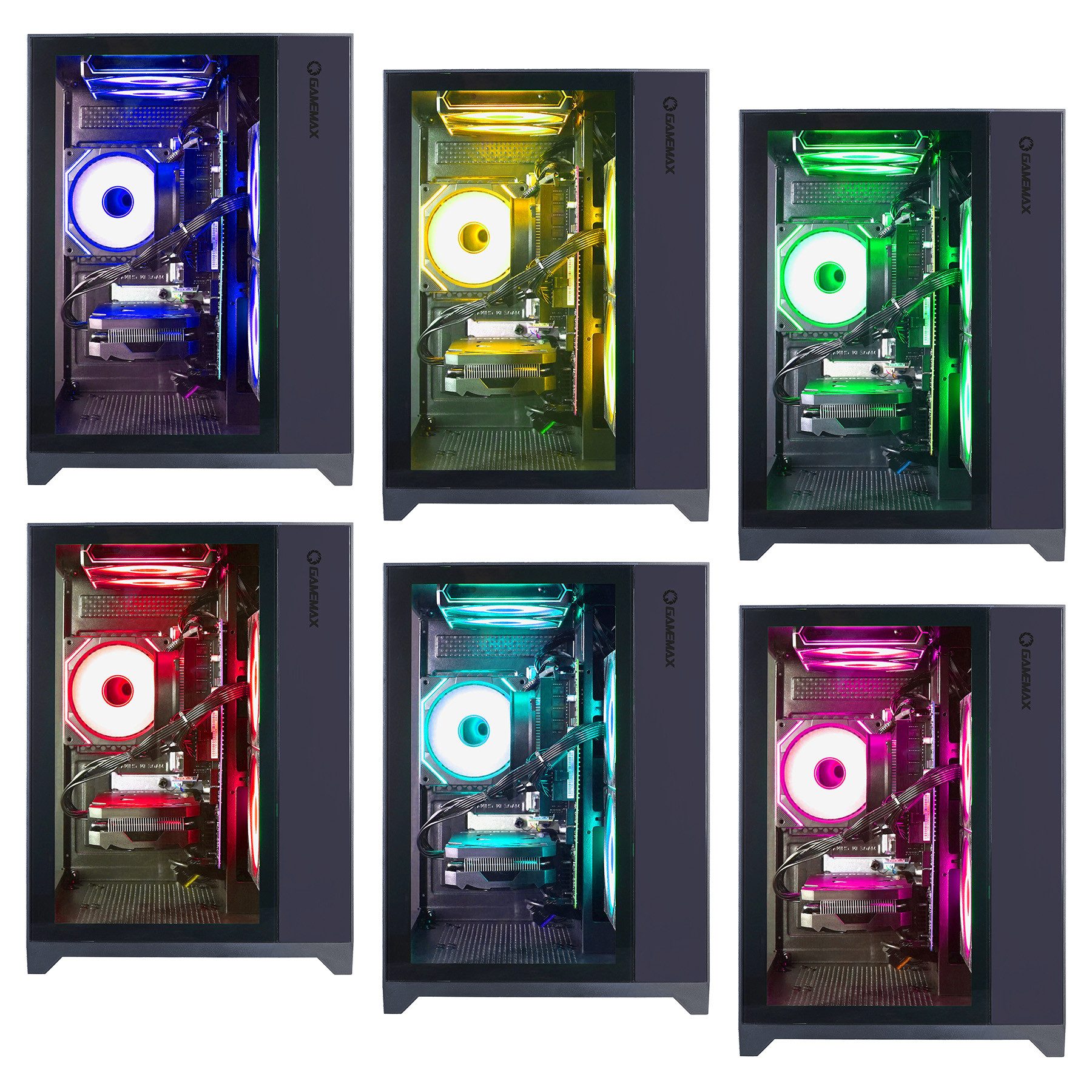 GAMEMAX MegaDeal Infinity Mini BK 2700 Ryzen 7 5700X RTX 5060Ti 16GB 1TB SSD Gaming-PC-Komplettsystem (32", AMD Ryzen 7 5700X, RTX 5060 Ti, 16 GB RAM, 1000 GB SSD, Windows 11 + MSI MAG 32C6X Curved Monitor, 80cm (32)