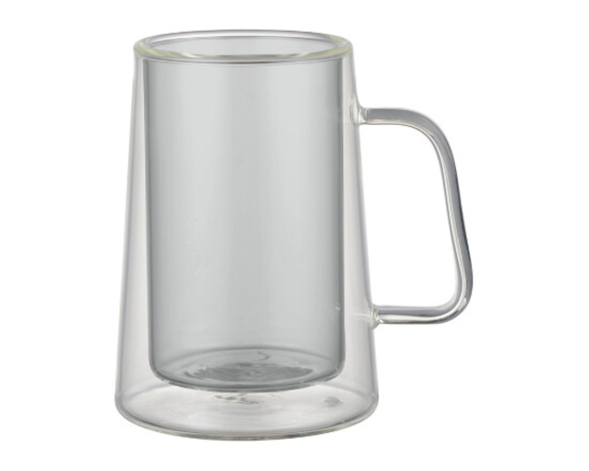 Gläser-Set 4 tlg Set Doppelwandige Kaffeegläser mit Henkel 200 ml Hitzebeständig
