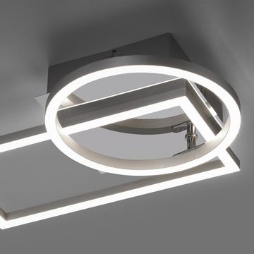 LeuchtenDirekt LED Deckenleuchte LED Deckenleuchte IVEN Ringform, 1xLED-Board/10,50W/3000K, Ring ist schwenkbar/drehbar