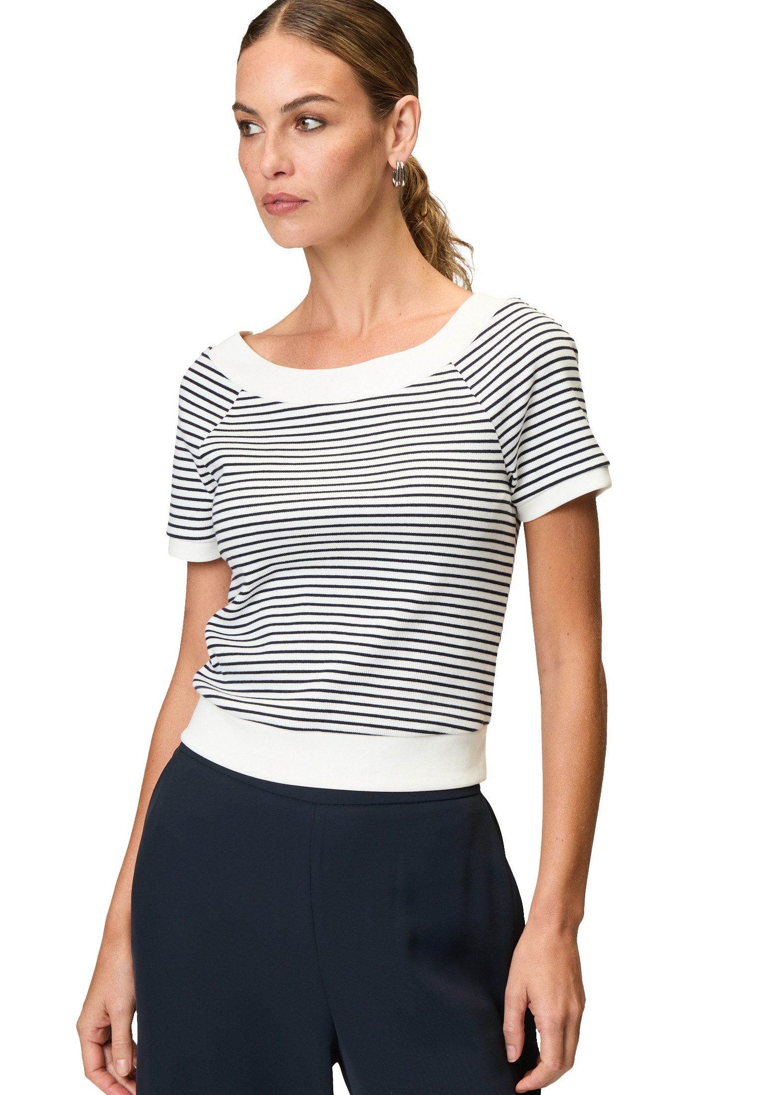 Zero Kurzarmshirt zero Streifenshirt mit Raglan günstig online kaufen