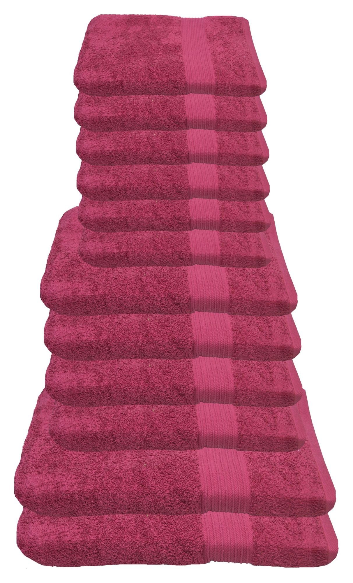 Julie Julsen Handtücher 12-Handtücher-Pink, Baumwolle (12-St) günstig online kaufen